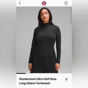 BNWT Wundermost ultra -soft Nulu long-sleeve turtleneck. Black. Size M